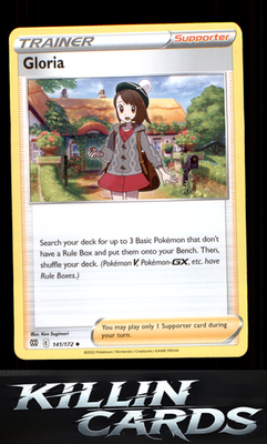 Gloria 141/172 Pokemon Uncommon SWSH09: Brilliant Stars Card NM