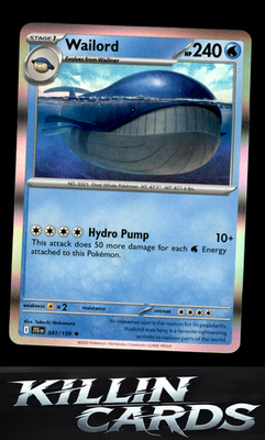 Wailord - 041/159 041/159 Pokemon Rare SV09: Journey Together Card NM