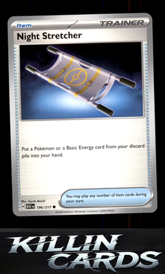 Night Stretcher 196/217 Pokemon Common ME: Ascended Heroes Card NM
