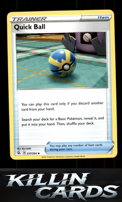Quick Ball 237/264 Pokemon Uncommon SWSH08: Fusion Strike Card NM