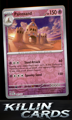 Reverse Holofoil Palossand 092/167 Pokemon Common SV06: Twilight Masquerade Card