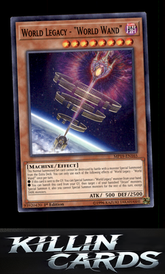 1st Edition World Legacy - "World Wand" MP19-EN165 YuGiOh Common 2019 Gold Sarco