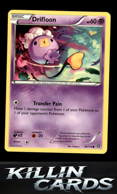 Drifloon 46/114 Pokemon Common XY - Steam Siege Card NM