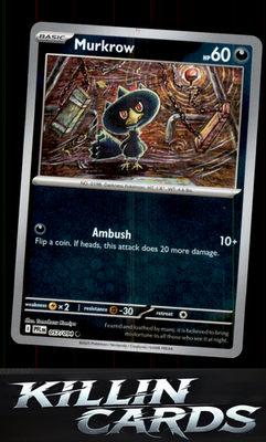 Reverse Holofoil Murkrow 057/094 Pokemon Common ME02: Phantasmal Flames Card NM