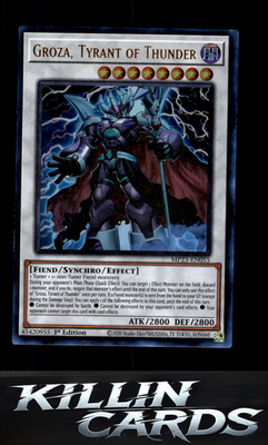1st Edition Groza, Tyrant of Thunder MP23-EN055 YuGiOh Ultra Rare 25th Anniversa
