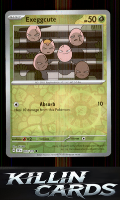 Reverse Holofoil Exeggcute - 002/191 002/191 Pokemon Common SV08: Surging Sparks
