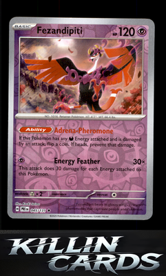 Reverse Holofoil Fezandipiti 045/131 Pokemon Rare SV: Prismatic Evolutions Card