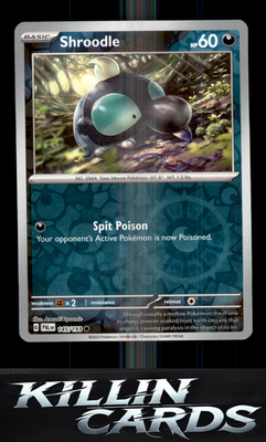 Reverse Holofoil Shroodle - 145/193 145/193 Pokemon Common SV02: Paldea Evolved