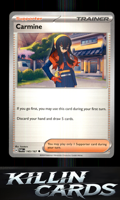 Carmine - 145/167 145/167 Pokemon Uncommon SV06: Twilight Masquerade Card NM