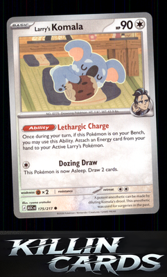 Larry's Komala 175/217 Pokemon Common ME: Ascended Heroes Card NM