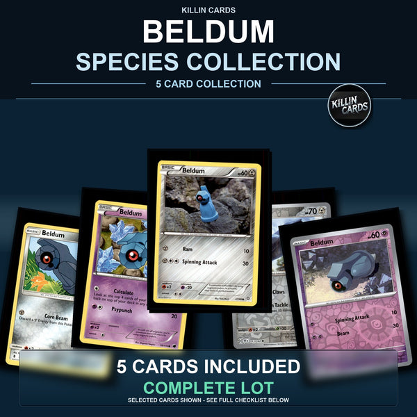Pokemon TCG Beldum Species Collection 5 Different Cards