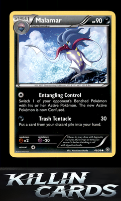 Malamar 46/98 Pokemon Common XY - Ancient Origins Card NM