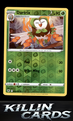 Reverse Holofoil Dartrix 020/189 Pokemon Uncommon SWSH10: Astral Radiance Card N