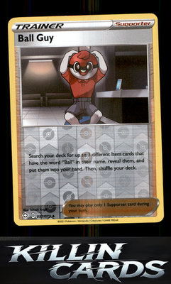 Reverse Holofoil Ball Guy 057/072 Pokemon Uncommon Shining Fates Card NM