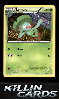 Lombre 11/160 Pokemon Uncommon XY - Primal Clash Card NM
