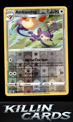 Reverse Holofoil Ambipom 145/196 Pokemon Uncommon SWSH11: Lost Origin Card NM