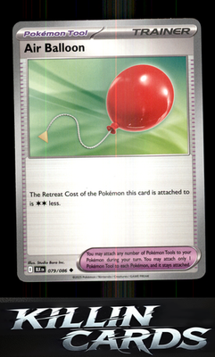 Air Balloon 079/086 Pokemon Uncommon SV: Black Bolt Card NM