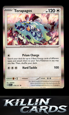 Terapagos 178/217 Pokemon Rare ME: Ascended Heroes Card NM