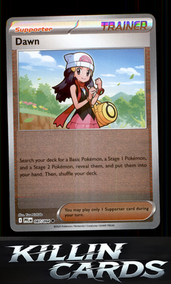 Reverse Holofoil Dawn 087/094 Pokemon Uncommon ME02: Phantasmal Flames Card NM