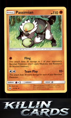 Passimian 73/149 Pokemon Uncommon SM Base Set Card NM
