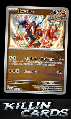 Reverse Holofoil Koraidon 116/191 Pokemon Uncommon SV08: Surging Sparks Card NM