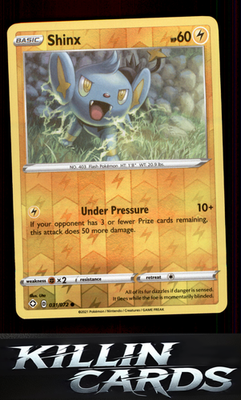 Reverse Holofoil Shinx 031/072 Pokemon Common Shining Fates Card NM