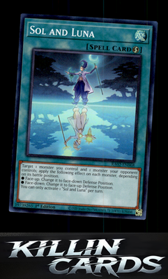 1st Edition Sol and Luna (UR) RA02-EN068 YuGiOh Ultra Rare 25th Anniversary Rari