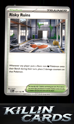 Risky Ruins 127/132 Pokemon Uncommon ME01: Mega Evolution Card LP