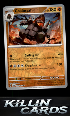 Reverse Holofoil Coalossal 095/162 Pokemon Uncommon SV05: Temporal Forces Card N
