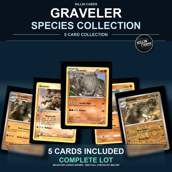 Pokemon TCG Graveler Species Collection 5 Different Cards