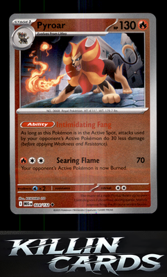 Reverse Holofoil Pyroar 024/132 Pokemon Uncommon ME01: Mega Evolution Card NM