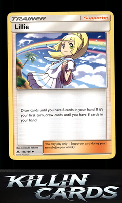 Lillie 125/156 Pokemon Uncommon SM - Ultra Prism Card LP