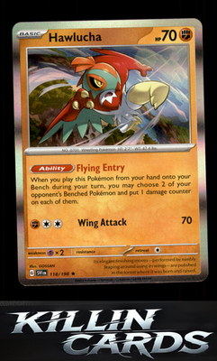 Hawlucha 118/198 Pokemon Rare SV01: Scarlet & Violet Base Set Card NM