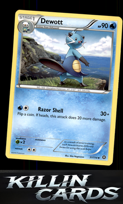 Dewott 31/114 Pokemon Uncommon XY - Steam Siege Card NM
