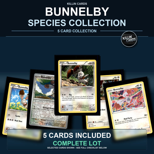 Pokemon TCG Bunnelby Species Collection 5 Different Cards