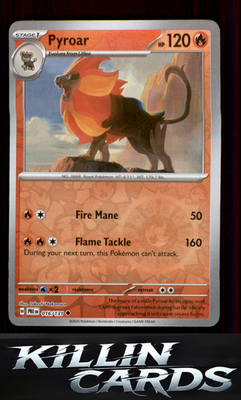 Reverse Holofoil Pyroar 016/131 Pokemon Uncommon SV: Prismatic Evolutions Card N