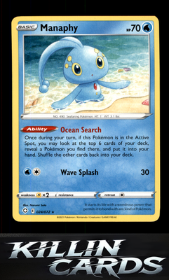 Manaphy 024/072 Pokemon Rare Shining Fates Card NM