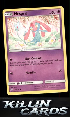 Mesprit 84/236 Pokemon Uncommon SM - Unified Minds Card NM