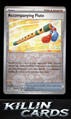 Reverse Holofoil Accompanying Flute 142/167 Pokemon Uncommon SV06: Twilight Masq