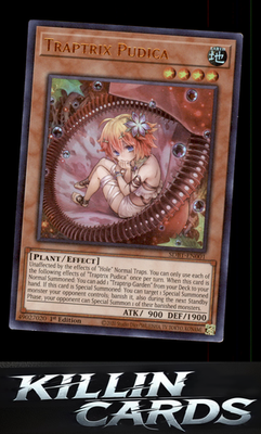 1st Edition Traptrix Pudica SDBT-EN001 YuGiOh Ultra Rare Structure Deck: Beware