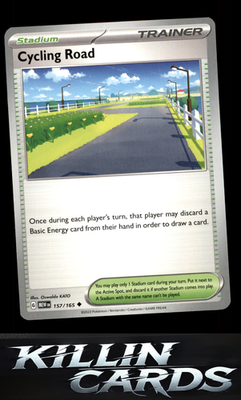 Cycling Road 157/165 Pokemon Uncommon SV: Scarlet & Violet 151 Card NM