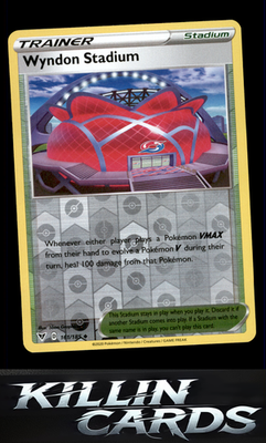 Reverse Holofoil Wyndon Stadium 161/185 Pokemon Uncommon SWSH04: Vivid Voltage C