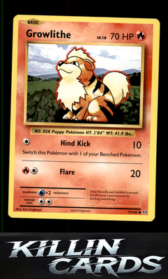 Growlithe 17/108 Pokemon Common XY - Evolutions Card LP