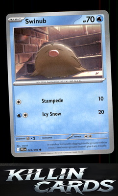 Swinub 023/094 Pokemon Common ME02: Phantasmal Flames Card NM