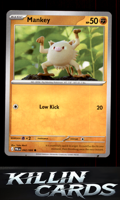 Mankey 042/084 Pokemon Common ME05: Pitch Black Card NM