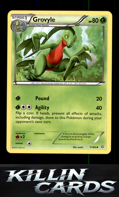 Grovyle 7/160 Pokemon Uncommon XY - Primal Clash Card NM