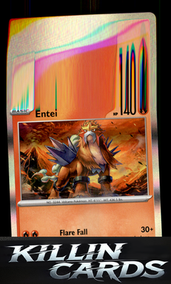 Entei 030/197 Pokemon Rare SV03: Obsidian Flames Card NM