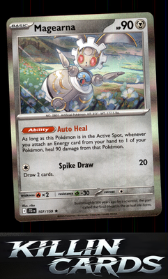 Magearna 107/159 Pokemon Rare SV09: Journey Together Card NM