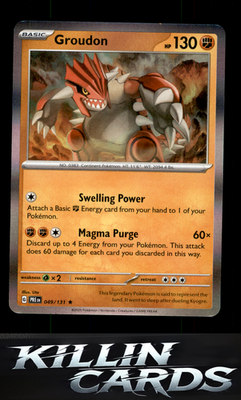 Groudon 049/131 Pokemon Rare SV: Prismatic Evolutions Card NM