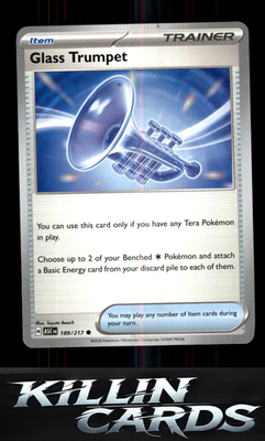 Glass Trumpet - 189/217 189/217 Pokemon Common ME: Ascended Heroes Card NM